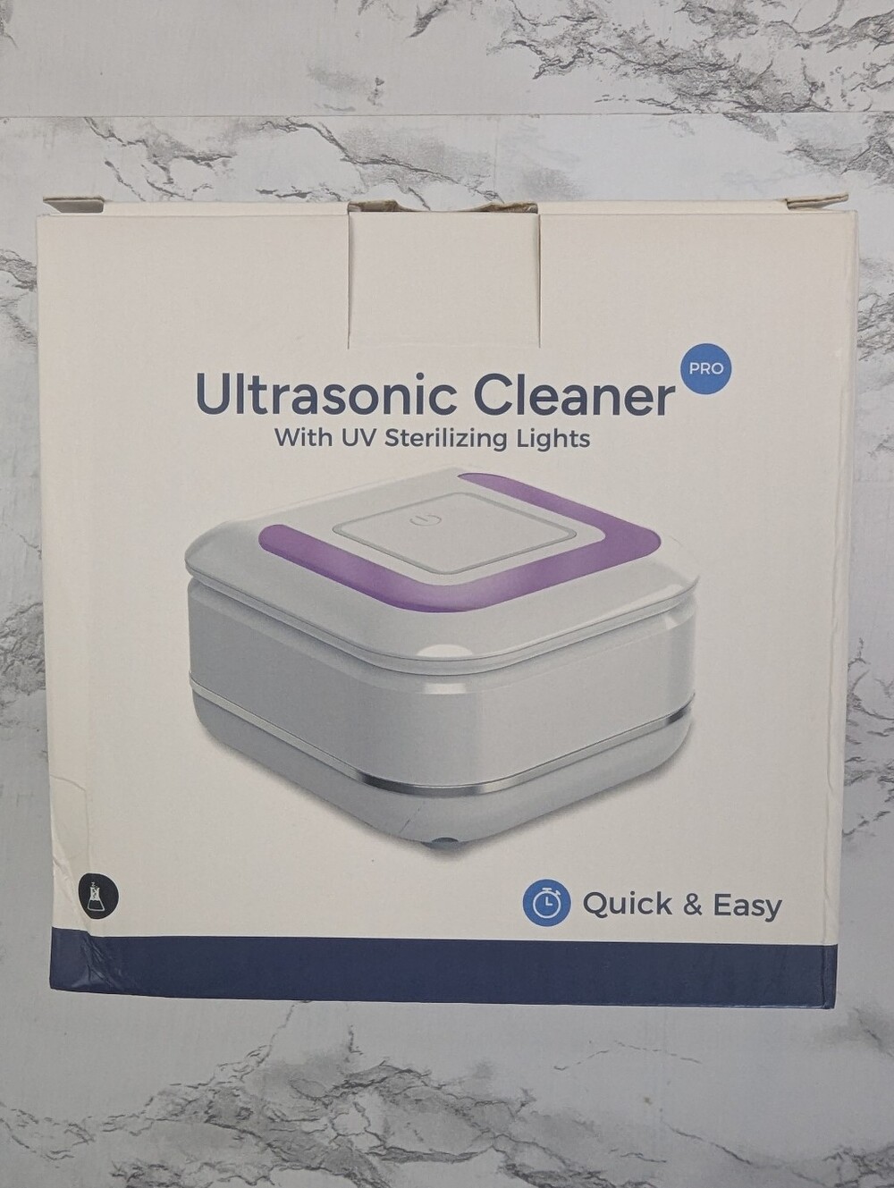 QuietLab Ultrasonic Cleaner & UV Sterilizer Jewelry Denture Retainer Cleaner